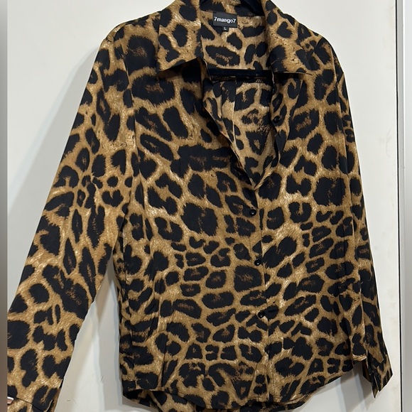 Leopard Print Blouse - Picture 1 of 3